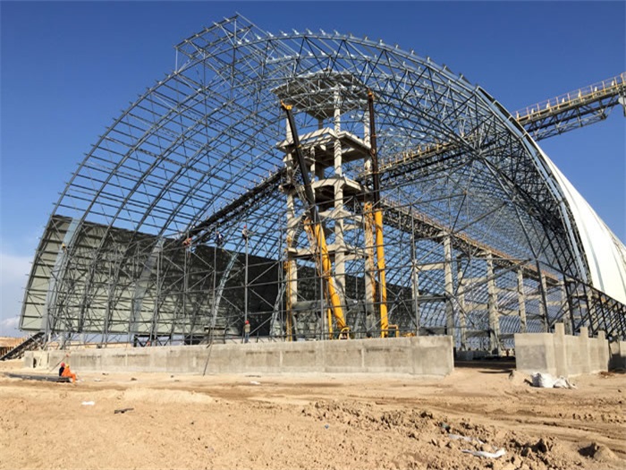 渭南煤机油桶翘工程网架